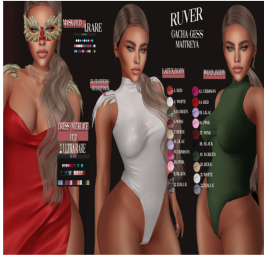 RUVER-Dress\Necklace :: Gess- ULTRA RARE