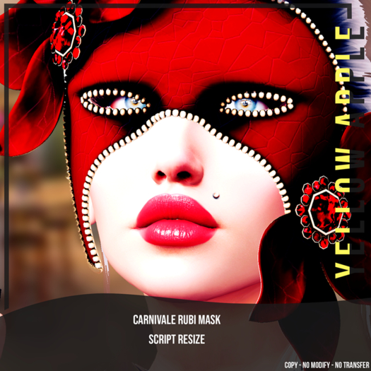Yellow Apple - Carnivale Rubi Mask