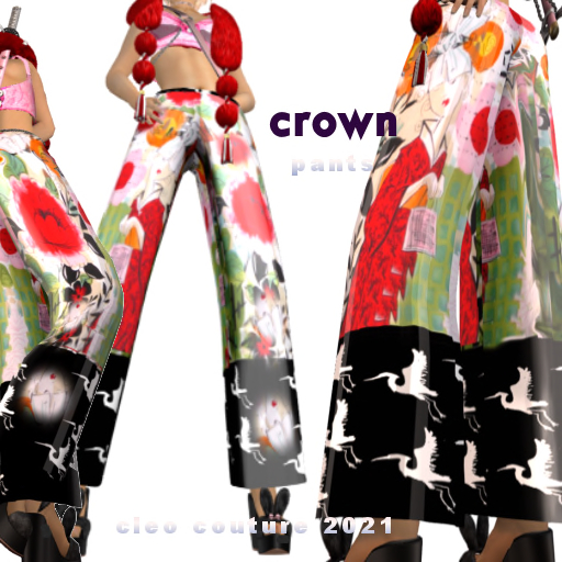 crown pants by CLEO Couture 