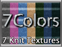 Zoy Texture [ Striped Knit 05 ] Seamless - 7 Colors
