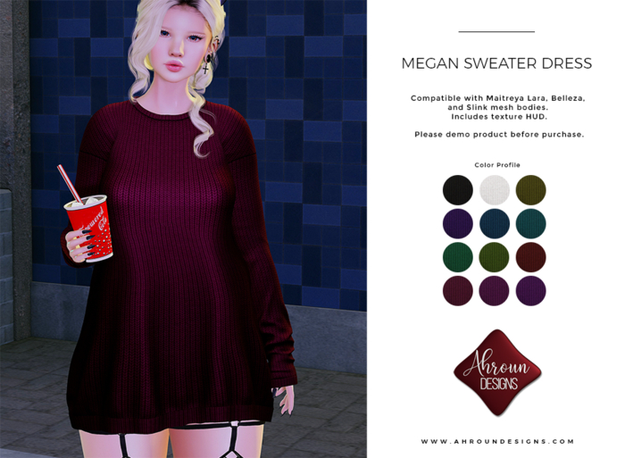 [Ahroun Designs] Megan Sweater Dress