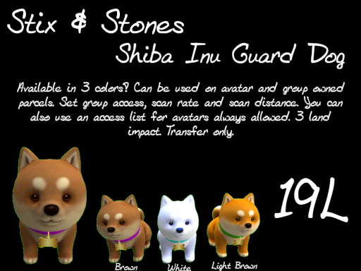 ~S&S~ Shiba Inu Guard Dog (Light Brown)
