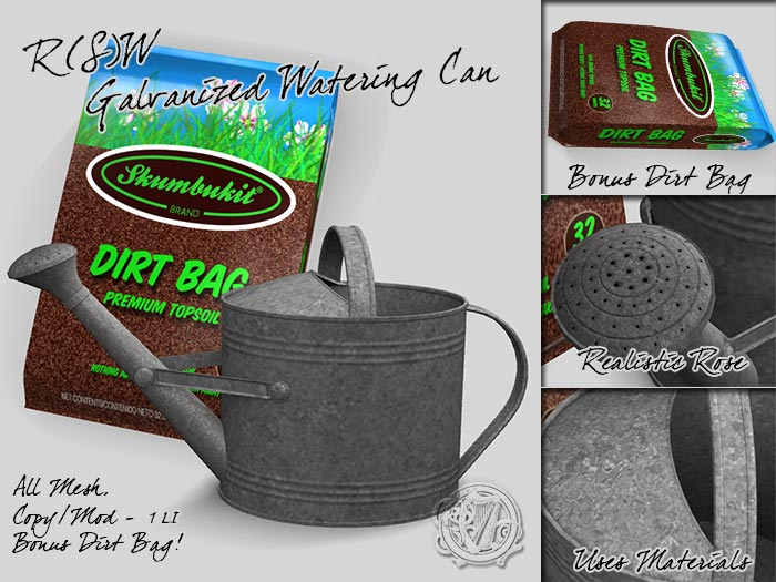 R(S)W Galvanized Watering Can