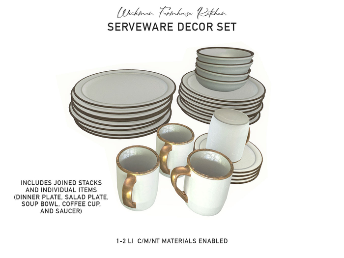 Muniick- Serveware Decor Set