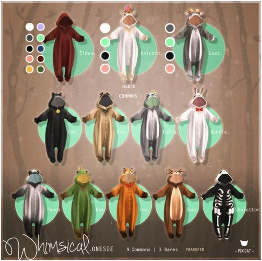 -Pixicat- Whimsical.Onesie - Unicorn (s) RARE