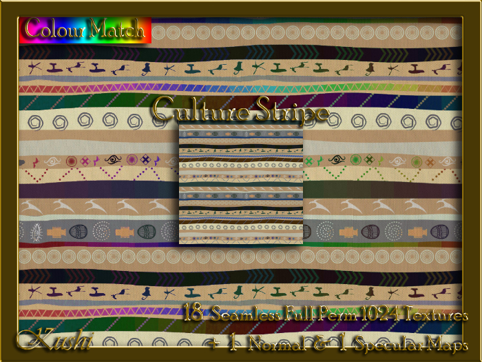 Culture Stripe Seamless Texture Set