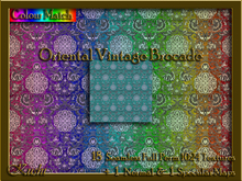 Oriental Vintage Brocade Seamless Texture Set