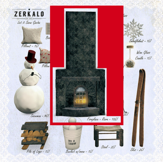 [ zerkalo ] Let it Snow - Fireplace (on/off sound) - RARE