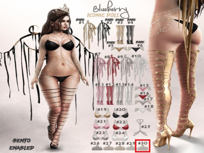 #30 Blueberry - Iconic Doll - Tiara - Silver Light - Freya