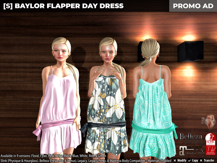 [S] Baylor Flapper Day Dress Demo