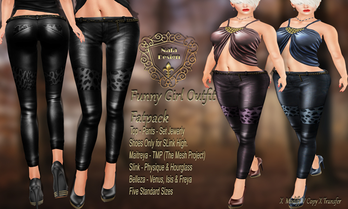 Nala Design - Funny Girl Outfit Fatpack - Mesh & Classic Bodies