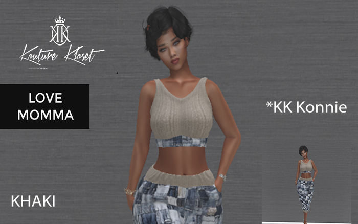*KK Konnie Top & Pants Khaki MOMMA (ADD TO UNPACK)