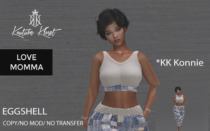 *KK Konnie Top & Pants Eggshell MOMMA (ADD TO UNPACK)