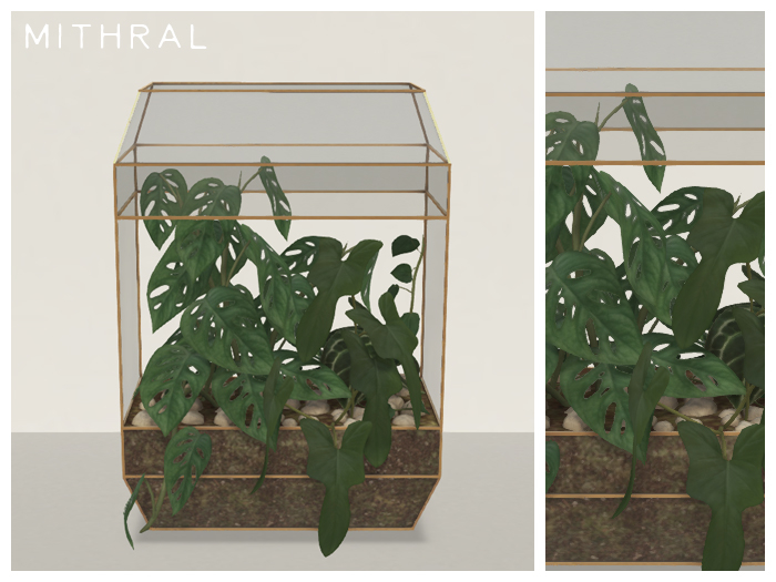 Mithral * Open Geo Terrarium (Gold)