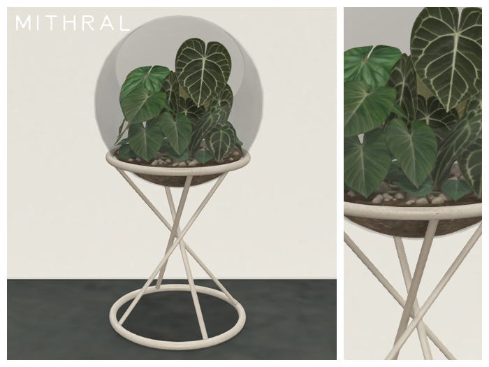 Mithral * Orb Terrarium (White)