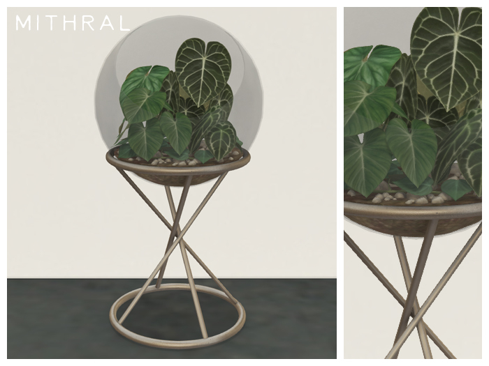 Mithral * Orb Terrarium (Silver)