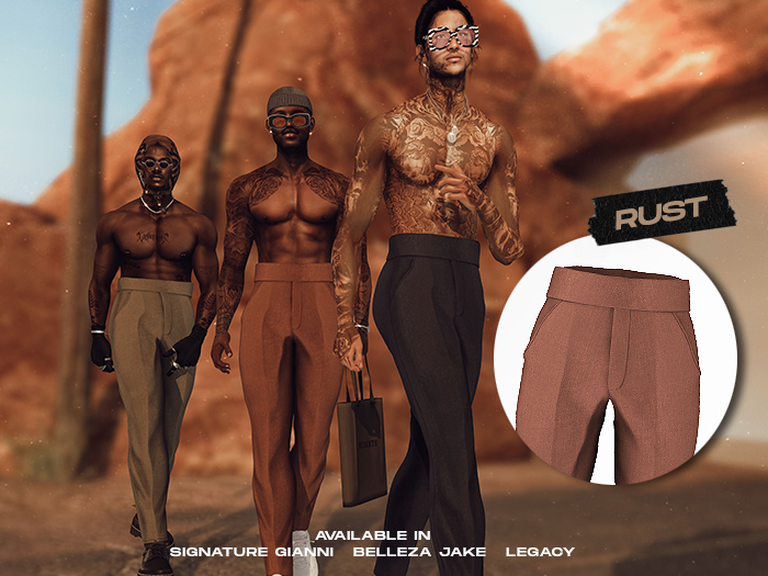 NO SAINTS - Zegna Highwaisters - Rust