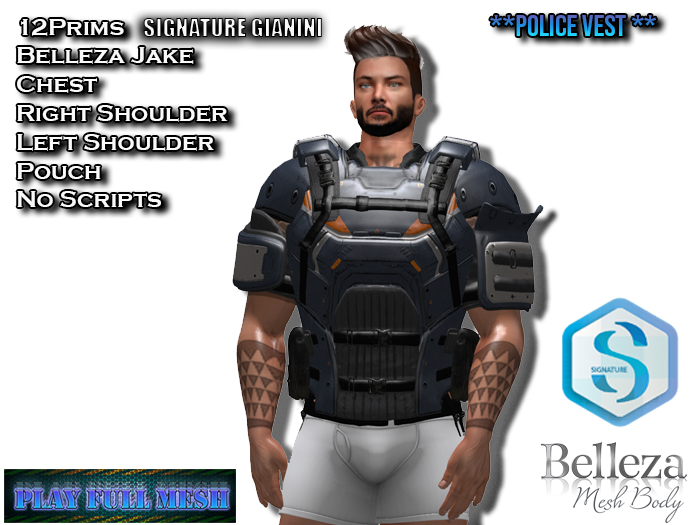 **Police Vest Belleza Jake**PlayFullMesh