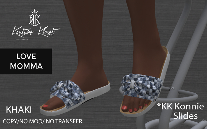 *KK Konnie Slipper  Khakii (ADD TO UNPACK)