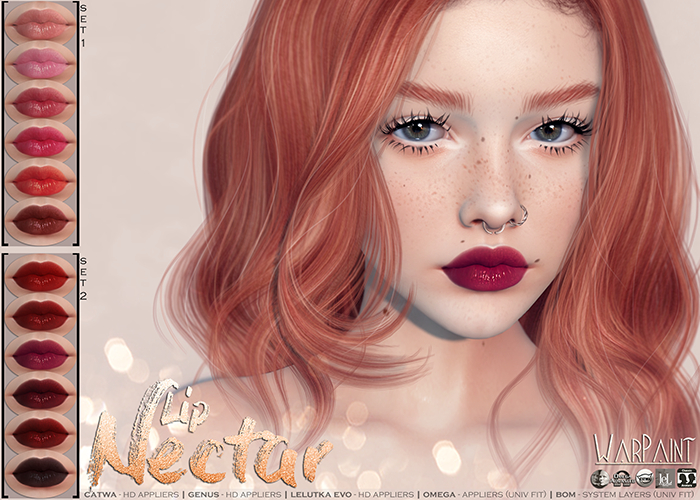 WarPaint* Lip Nectar - set 1 - [Omega]