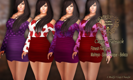 Second Life Marketplace - Nala Design - Cassy Fatpack - Mesh & Classic ...