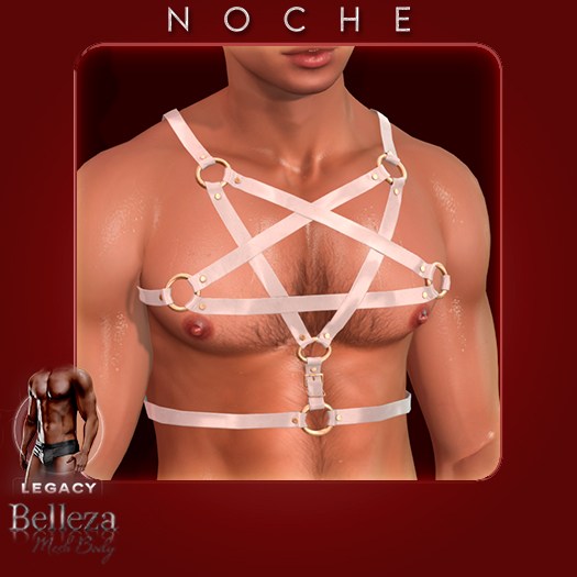 NOCHE. Latex Evan Harness White