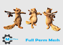 Mesh Place - Squirrel and Acorn Statue - Full Perm Mesh