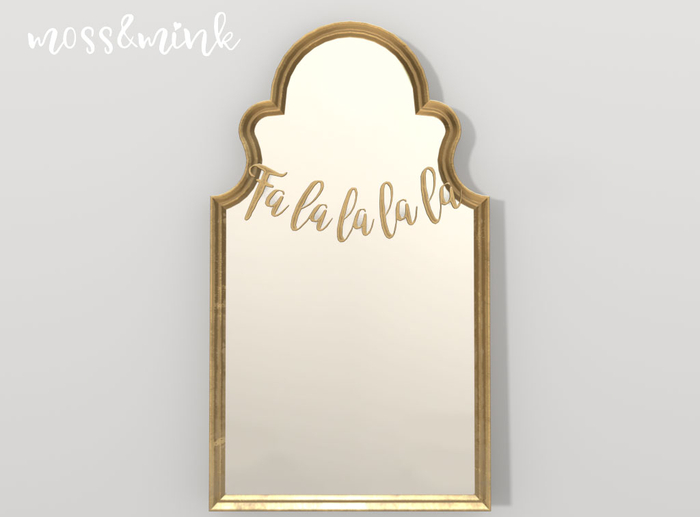 {moss&mink} Festive Mirror