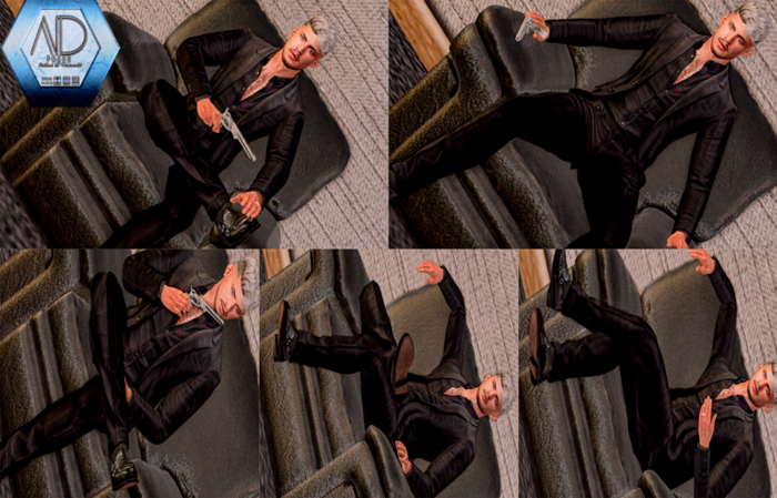 *AD POSES* Static Pose Man Sofa #3 