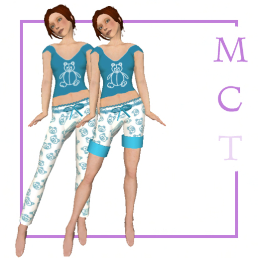 Teddybear pyjamas teal [by Finally]