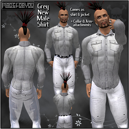 GreyNewShirt-MALE/MadeForYou