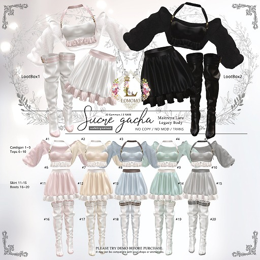 [Lomomo] Sucre GACHA_Skirt [M.Lara] #13