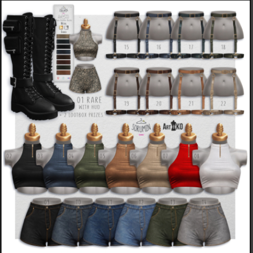 21 Art&KO.Sorumin - Grunge Gacha - Ocher Harness (Maitreya)