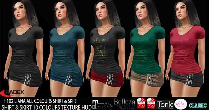 RADEX F 102 Mesh Liana  Allcolors Shirt &  Skirt