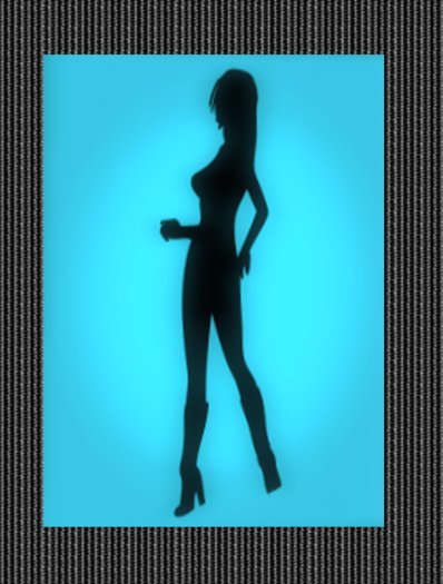 animated girl BLUE