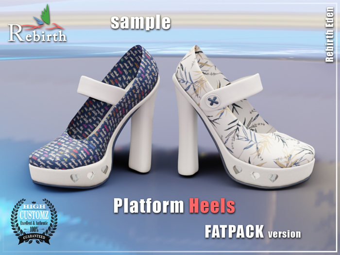 Platform Heels for REBIRTH Eden body - FATPACK