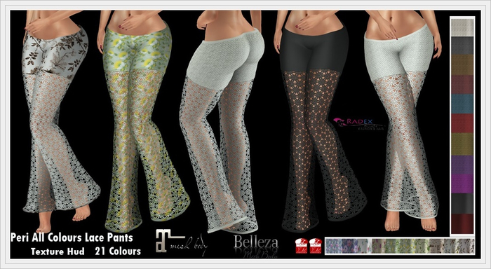 RADEX R-4 Mesh Peri All Colours Lace Pants