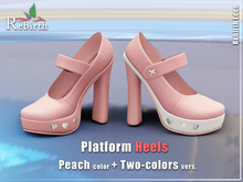 Platform Heels for REBIRTH Eden body - Peach color + bicolor