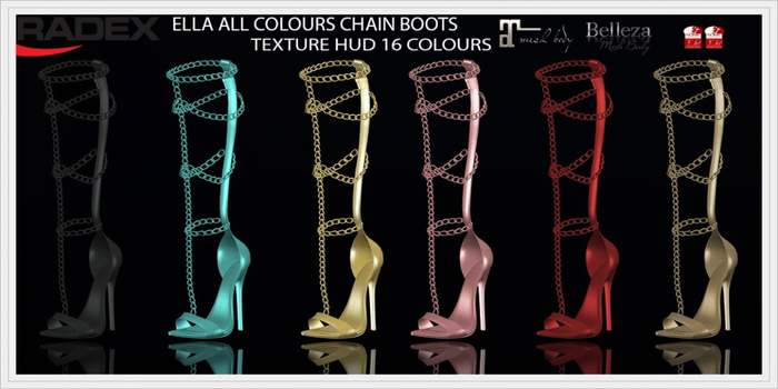 RADEX Mesh Ella All Colours  Chain Boots