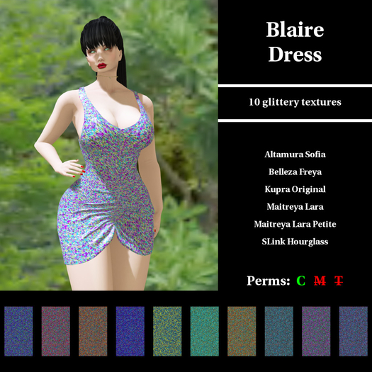 CDKC.10200001 - Blaire Dress - glittery set 2 demo