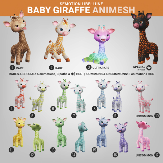 SEmotion Libellune Baby Giraffe Animesh #5