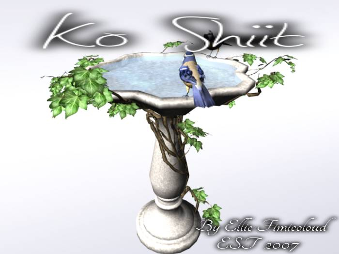 [KO SHIIT] Tuscan Birdbath