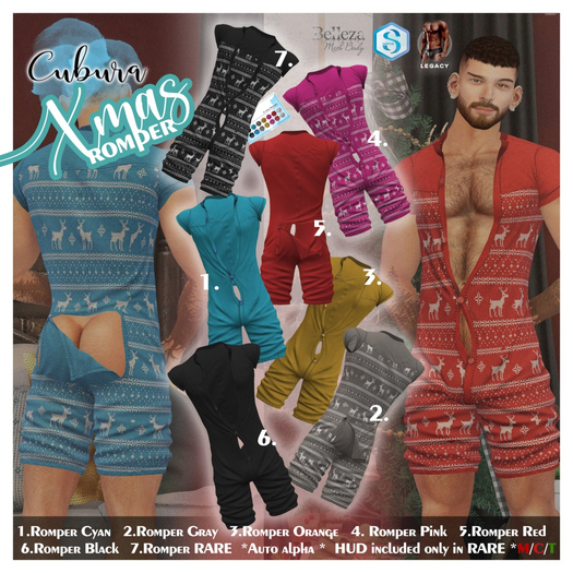 2.Cubura X-mas Romper  Signature GRAY