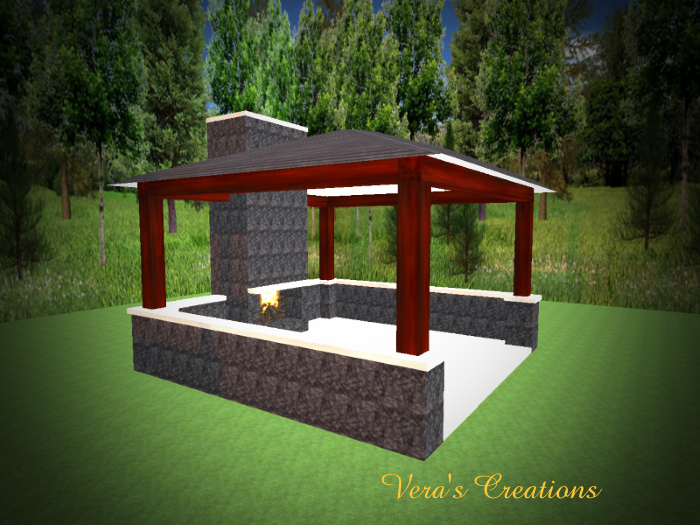 VC Gazebo Stone Black