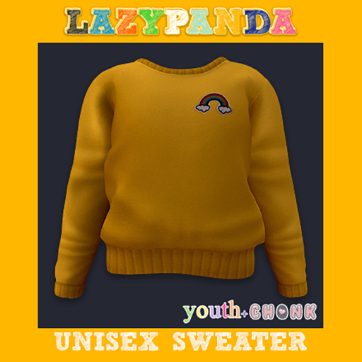 LazyPanda - Unisex Sweater - Yellow Rainbow - Youth ♥ SALE ♥