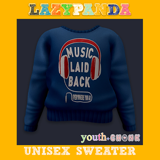  ♥ SALE ♥ LazyPanda - Unisex Sweater - Music - Youth  ♥ SALE ♥