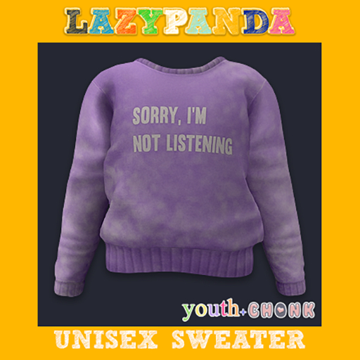  ♥ SALE ♥ LazyPanda - Unisex Sweater - Sorry - Youth  ♥ SALE ♥