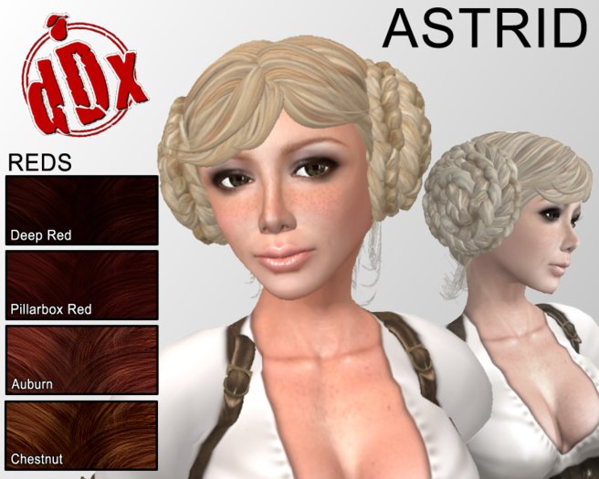 -dDx- Astrid double bun - Reds