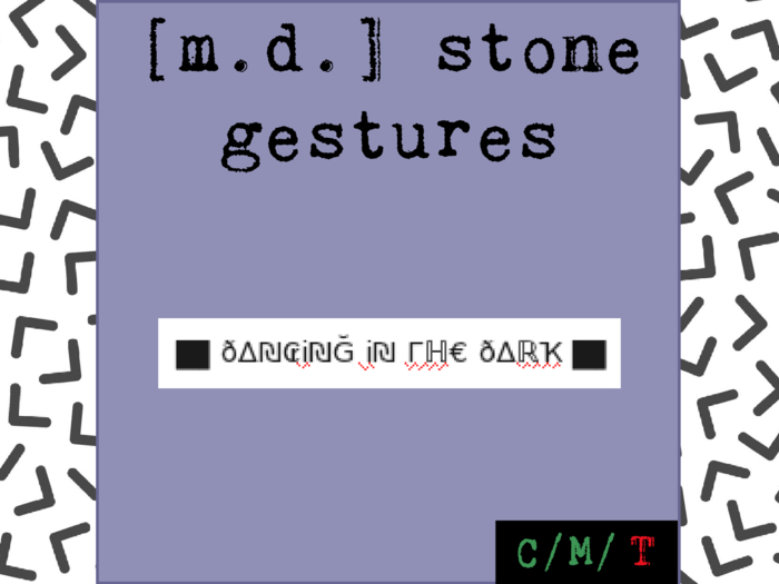 /DancingDark. By [m.d.] stone gestures