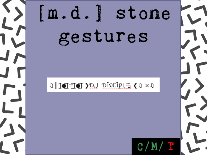 /DJDisciple. By [m.d.] stone gestures